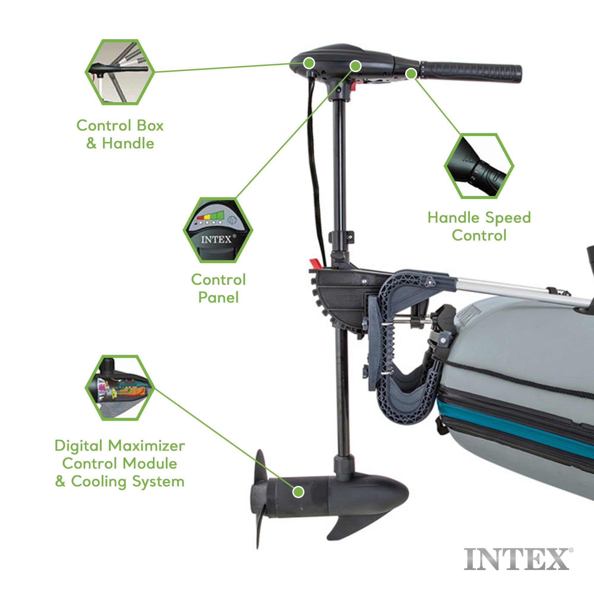 Intex 420 Watt Electric Trolling Boat Motor : Amazon.co.za Intex 420 Watt Electric Trolling Boat Motor : Amazon.co.za